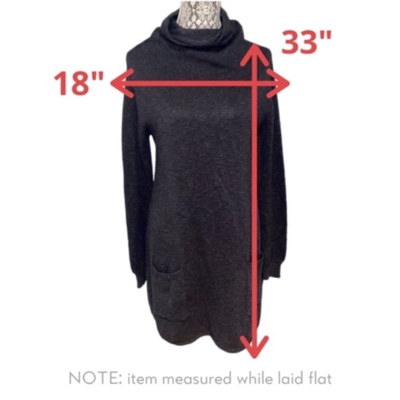 BDG Women's Slub Cowl-Neck Sweater Dress in Grey│Size Small - Picture 15 of 15